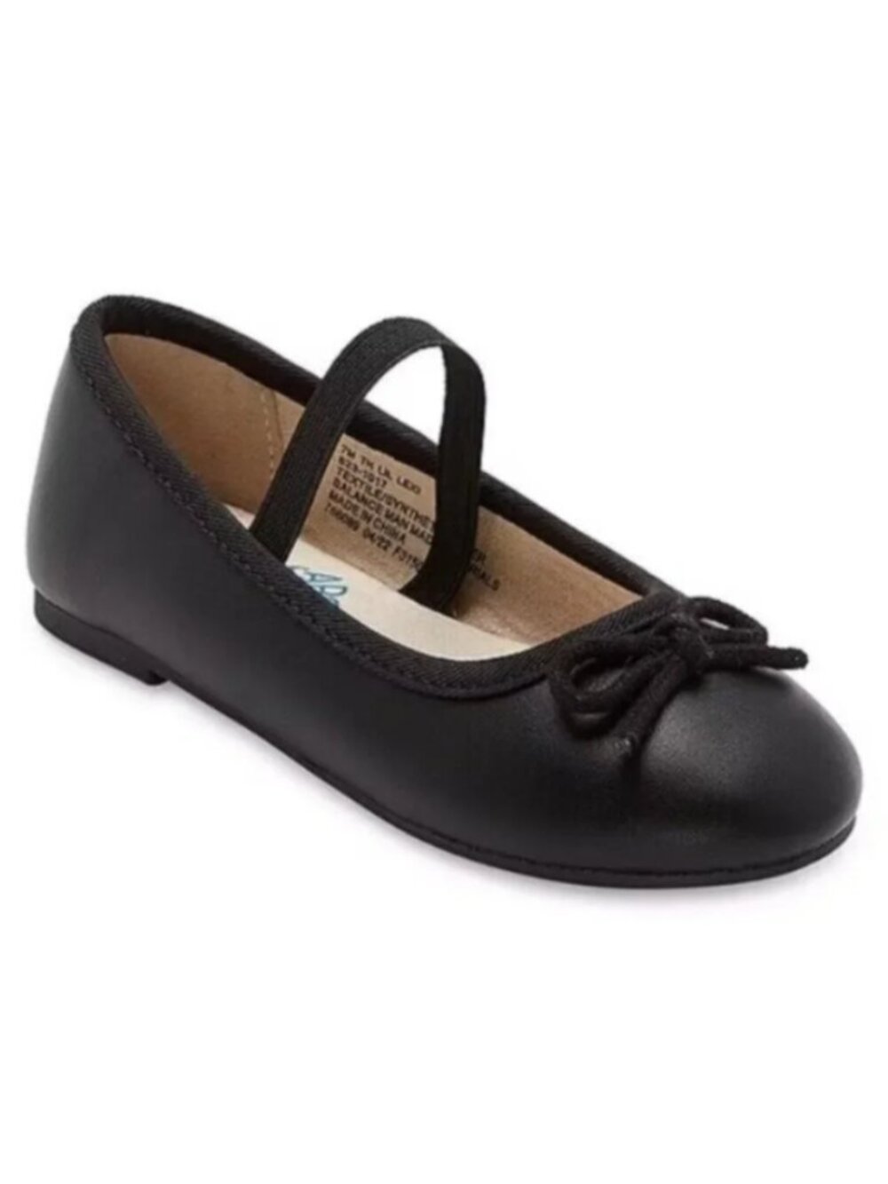NEW Thereabouts Toddler Girls Black Ballet Flats 7